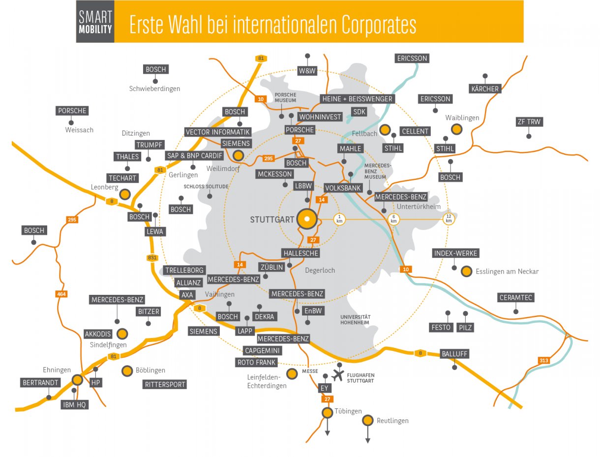 Smart Metropolis Stuttgart Karte