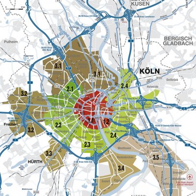 Büromarktzonen Köln