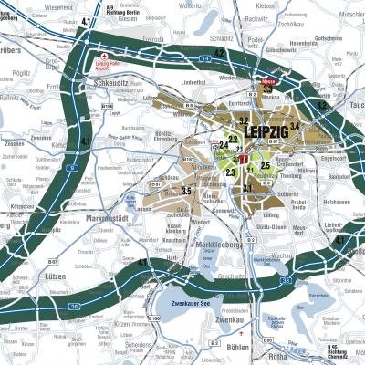 Office market zones Leipzig