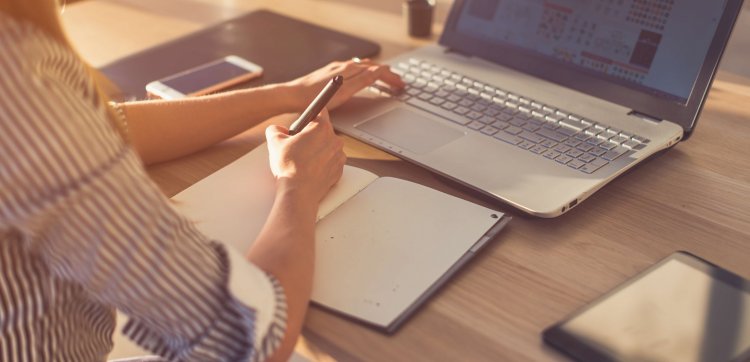 Person im Homeoffice