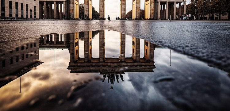 Schwammstadt Berlin im Regen