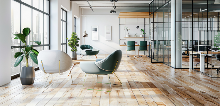 Raumwirkung im Büro